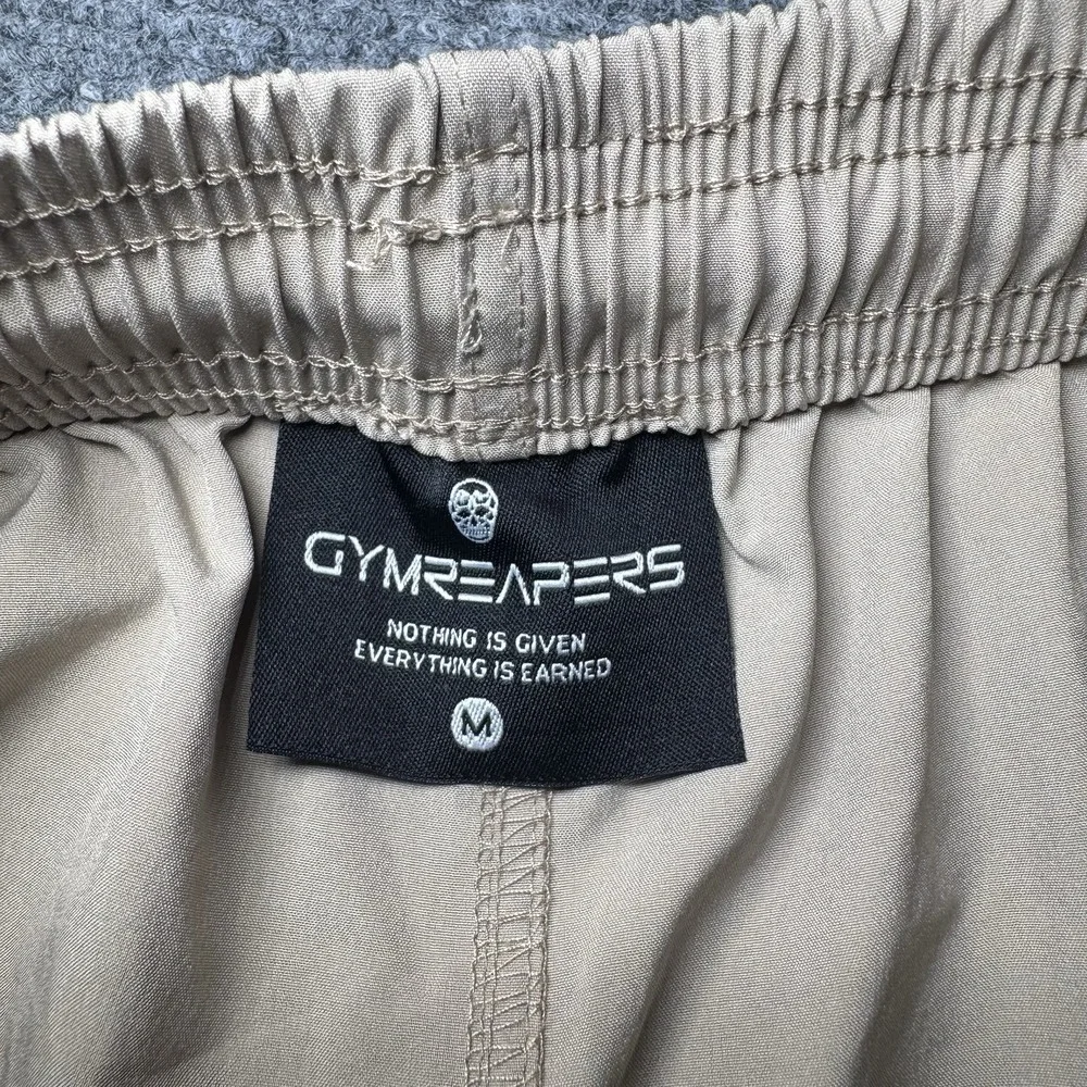 Gymreapers Sand Beige Training Gym Shorts Athletic Running Men Medium 6